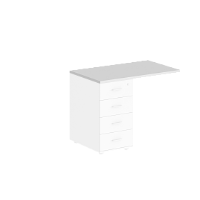 Топ тумбы приставной 1000х600 (к любым столам, тумбе гл. 600)