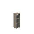 Шкаф средний со стеклом, правый (з.ст. HDF)  400х400х1200