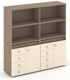 Набор №4. Тумба двойная с надставкой высокой 1500х410х1520