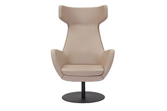 Кресло Орлеан с высокой спинкой на круглой опоре