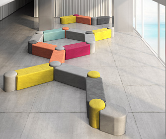 Офисный диван МОЛЕКУЛА - ЭйБиСи-проджект Офисный диван МОЛЕКУЛА