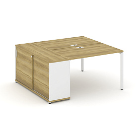 Рабочая станция с опорным шкафом купе 1600х1480х750 - ЭйБиСи-проджект Рабочая станция с опорным шкафом купе 1600х1480х750