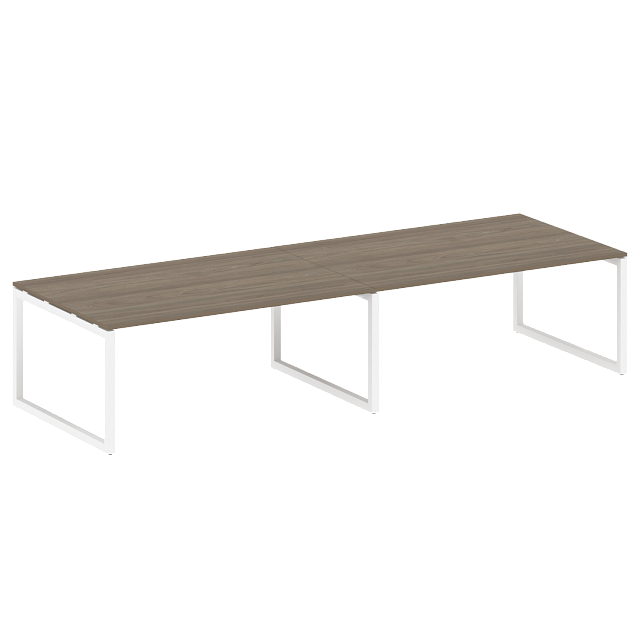 Переговорный стол (2 столешницы) на О-образном м/к