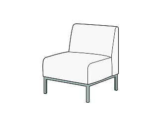 Кресло 600х620х770