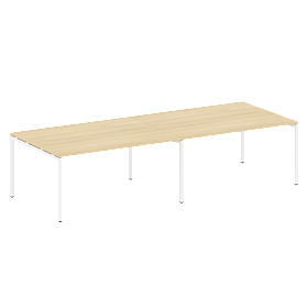 Переговорный стол (2 столешницы) на П-образном м/к 3200*1235*750 - ЭйБиСи-проджект Переговорный стол (2 столешницы) на П-образном м/к 3200*1235*750
