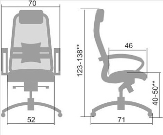 Кресло руководителя Метта Samurai S-1.04 - ЭйБиСи-проджект Кресло руководителя Метта Samurai S-1.04