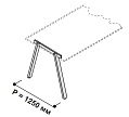 А-образная опора для стола 1250