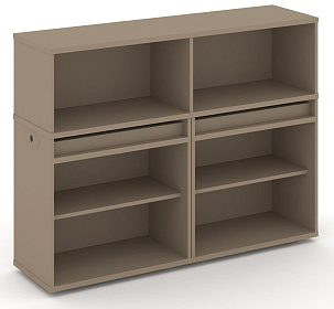 Набор №1. Тумба двойная с надставкой низкой 1500х410х1135 - ЭйБиСи-проджект Набор №1. Тумба двойная с надставкой низкой 1500х410х1135