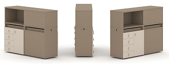 Набор №16. Тумба двойная с надставкой низкой 1500х410х1135