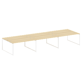 Рабочая станция на 6 раб.мест на О-образном м/к 4800*1475*750