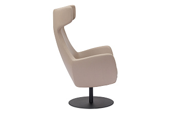 Кресло Орлеан с высокой спинкой на круглой опоре