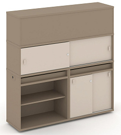 Набор №15. Тумба двойная с надставкой высокой 1500х410х1520