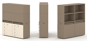 Набор №4. Тумба двойная с надставкой высокой 1500х410х1520