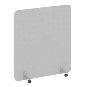 Перегородка на металлических опорах, на роликах, DP.R-140-150, 1400x18x1500