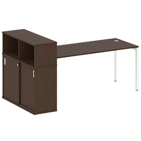 Стол письменный на П-образном м/к с опорным шкафом-купе 2210*1120*1098