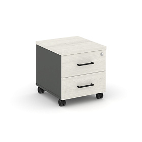 Тумба мобильная 2 ящика. Стандартные колеса SN.TM-001 416*460*437