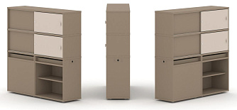 Набор №22. Тумба двойная с надставкой высокой 1500х410х1520