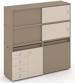 Набор №24. Тумба двойная с надставкой высокой 1500х410х1520