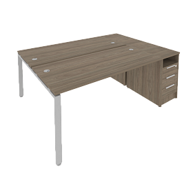 Рабочая станция с опорной тумбой 2012х1475х750