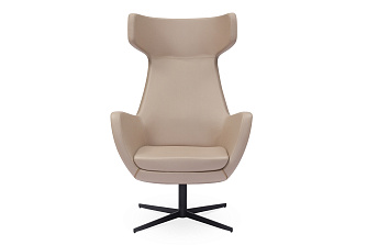 Кресло Орлеан с высокой спинкой на крестовине