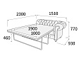 Честер Модуль  2-х мест. с правым подл-ком с механизмом  1510х2300х750