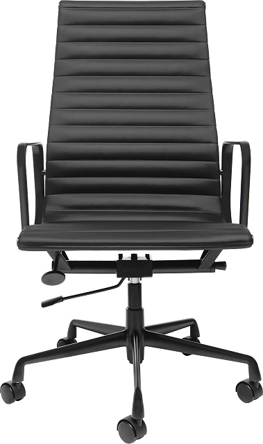 Кресло Eames Ribbed Office Chair EA 119 Total Black