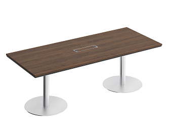 Стол для переговоров на круглых опорах-колоннах СИ 155 ДГ/БП