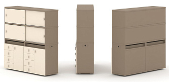 Набор №5. Тумба двойная с надставкой высокой 1500х410х1520