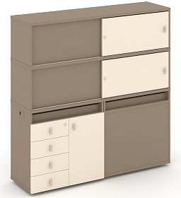 Набор №24. Тумба двойная с надставкой высокой 1500х410х1520