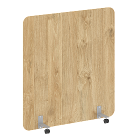 Перегородка на металлических опорах, на роликах, DP.R-140-150, 1400x18x1500