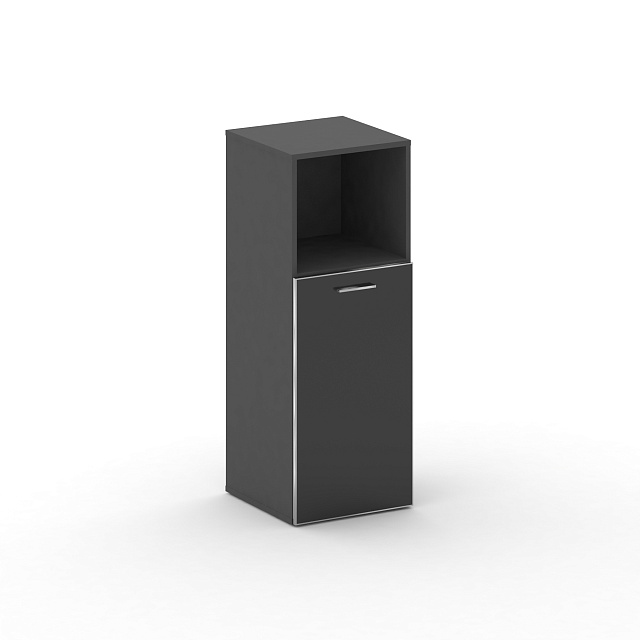 Шкаф узкий средний правый FR.SU-203 (R) black 450*460*1202