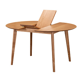 Oslo Стол обеденный круглый раскладной 1100-1400x1100x760 - ЭйБиСи-проджект Oslo Стол обеденный круглый раскладной 1100-1400x1100x760