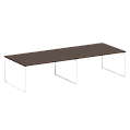 Переговорный стол (2 столешницы) на О-образном м/к