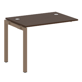 Проходной наборный элемент рабочей станции на П-образном м/к (проходная опора Б.ОСП-72, столешница, комплект траверс) 1000*720*750