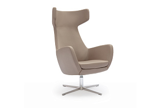 Кресло Орлеан с высокой спинкой на крестовине