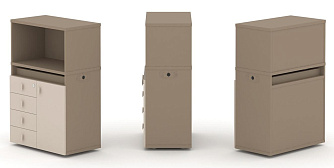 Набор №2. Тумба одиночная с надставкой низкой 750х410х1135 - ЭйБиСи-проджект Набор №2. Тумба одиночная с надставкой низкой 750х410х1135