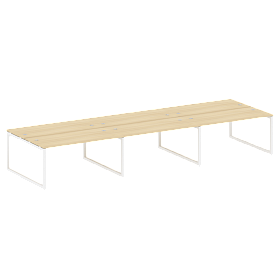 Рабочая станция на 6 раб.мест на О-образном м/к 4800*1475*750 - ЭйБиСи-проджект Рабочая станция на 6 раб.мест на О-образном м/к 4800*1475*750