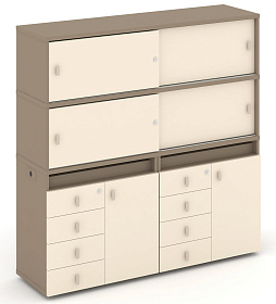 Набор №5. Тумба двойная с надставкой высокой 1500х410х1520