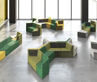 Офисный диван ОРИГАМИ - ЭйБиСи-проджект Офисный диван ОРИГАМИ