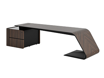 Стол руководителя без передней панели левый  2660x2400x760