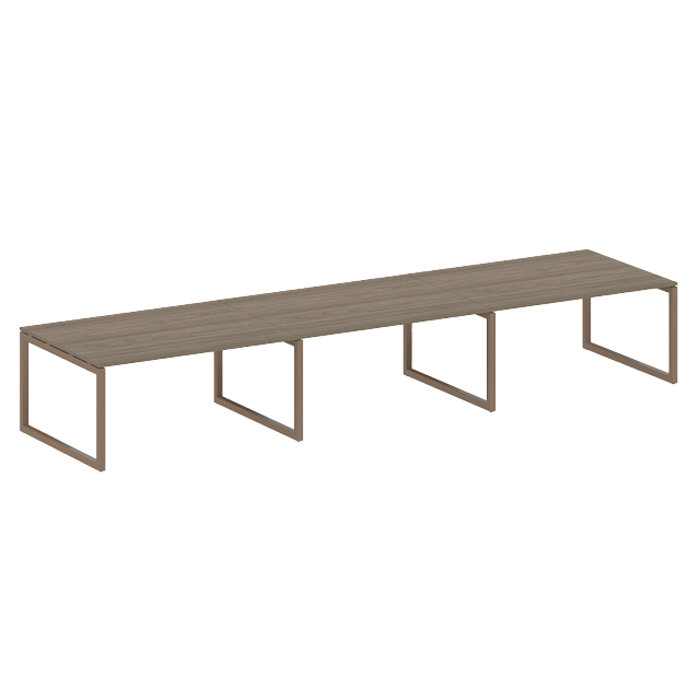 Переговорный стол (3 столешницы) на О-образном м/к