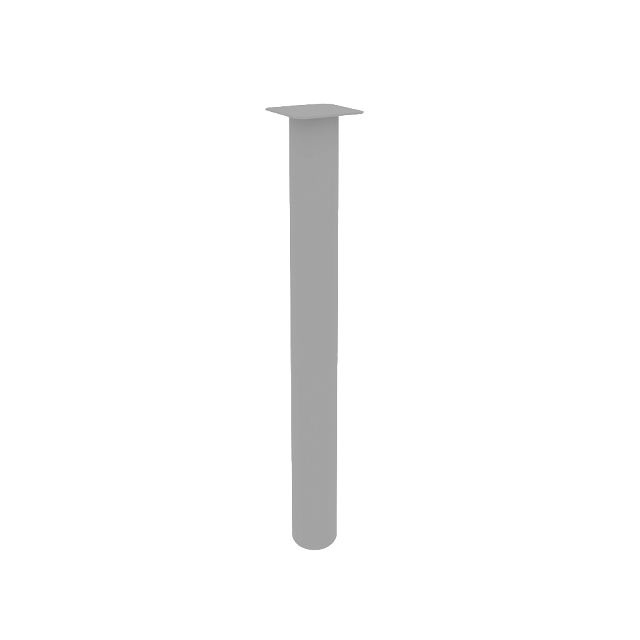 Опора для приставок металлическая (цвет - серый) D=76, H=729