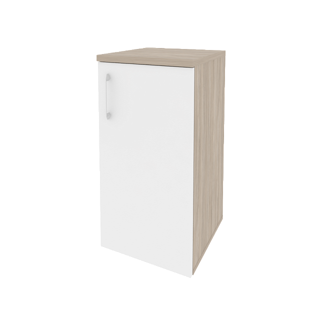 Шкаф низкий узкий правый (1 низкий фасад ЛДСП)	400x420x823