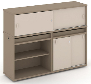 Набор №10. Тумба двойная с надставкой низкой 1500х410х1135