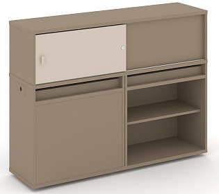 Набор №14. Тумба двойная с надставкой низкой 1500х410х1135