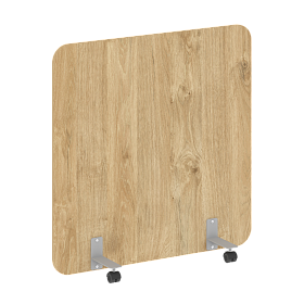 Перегородка на металлических опорах, на роликах, DP.R-120-120, 1200x18x1200