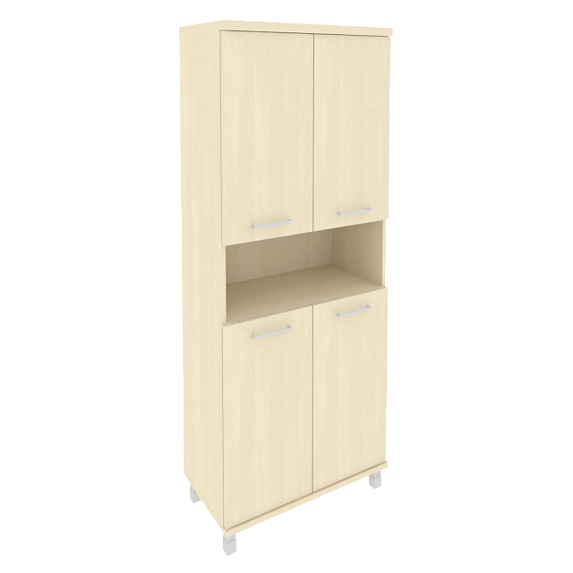 Шкаф высокий широкий комбинированный 801x432x2060