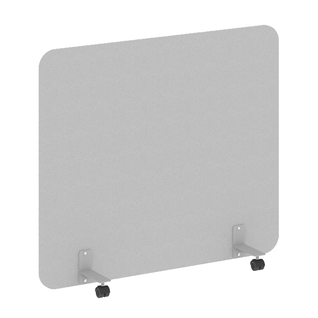Перегородка на металлических опорах, на роликах, DP.R-140-120, 1400x18x1200