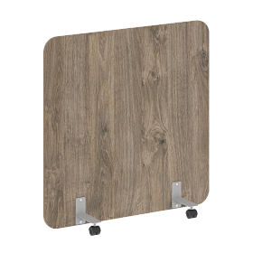 Перегородка на металлических опорах, на роликах, DP.R-120-120, 1200x18x1200