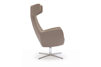 Кресло Орлеан с высокой спинкой на крестовине